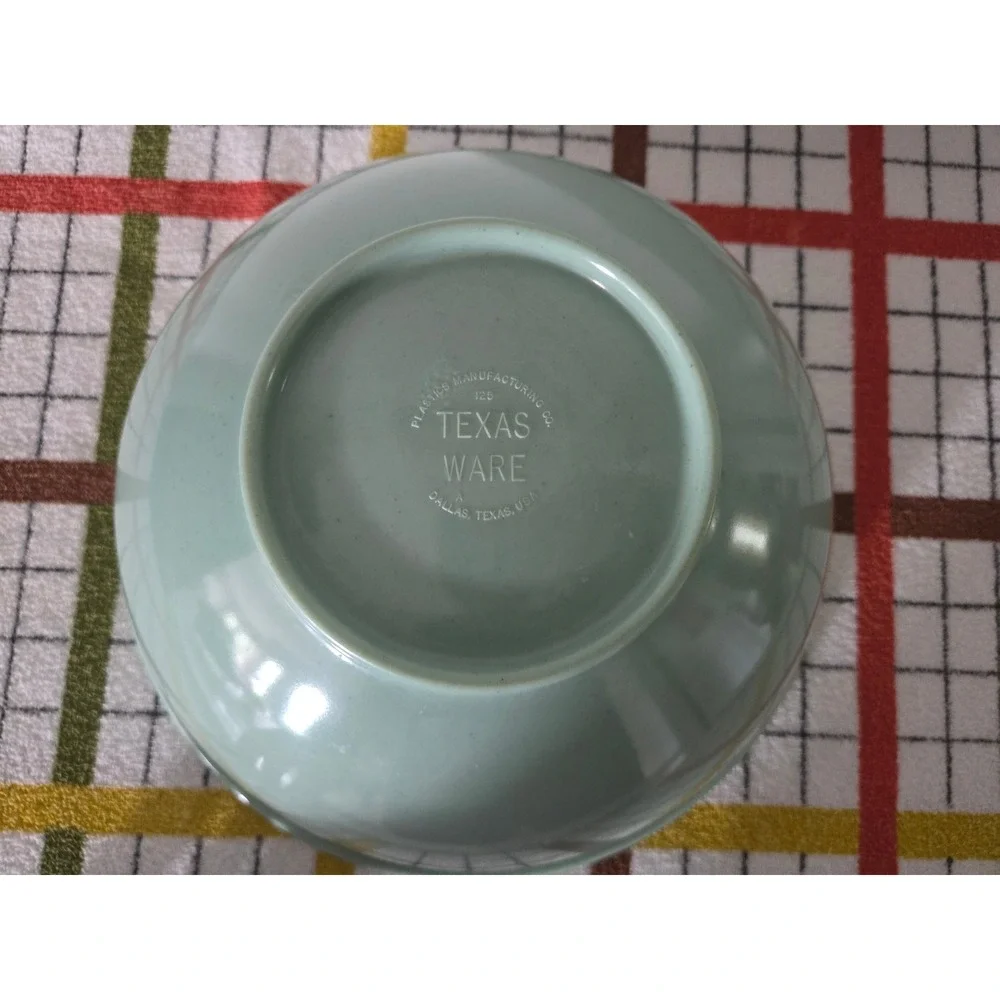 Vintage Texas Ware 125 Melamine Mixing Bowl Mint Green Mid Century Modern 10